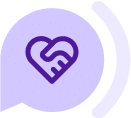 Purple employer referral icon